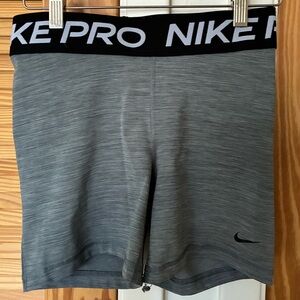 Nike Pro Black and Gray Training Shorts size medium